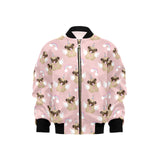 Cute unicorn pug pattern Kids' Boys' Girls' Bomber Jacket