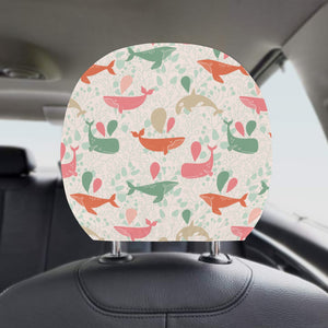 Cute whale pattern Car Headrest Cover