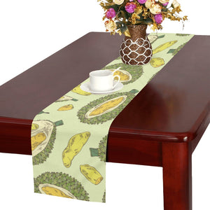 Durian leaves pattern background Table Runner