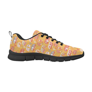 Camper Van Pattern Print Design 04 Men's Breathable Sneakers ( Model 055)