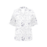 Math Pattern Print Design 03 Women's All Over Print Hawaiian Shirt