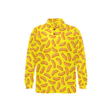 Sausage Pattern Print Design 01 Men's Long Sleeve Polo Shirt