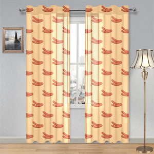 Sausage Pattern Print Design 03 Gauze Curtain