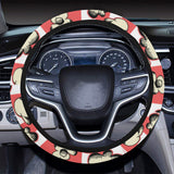 Popcorn Pattern Print Design 05 Car Steering Wheel Cover