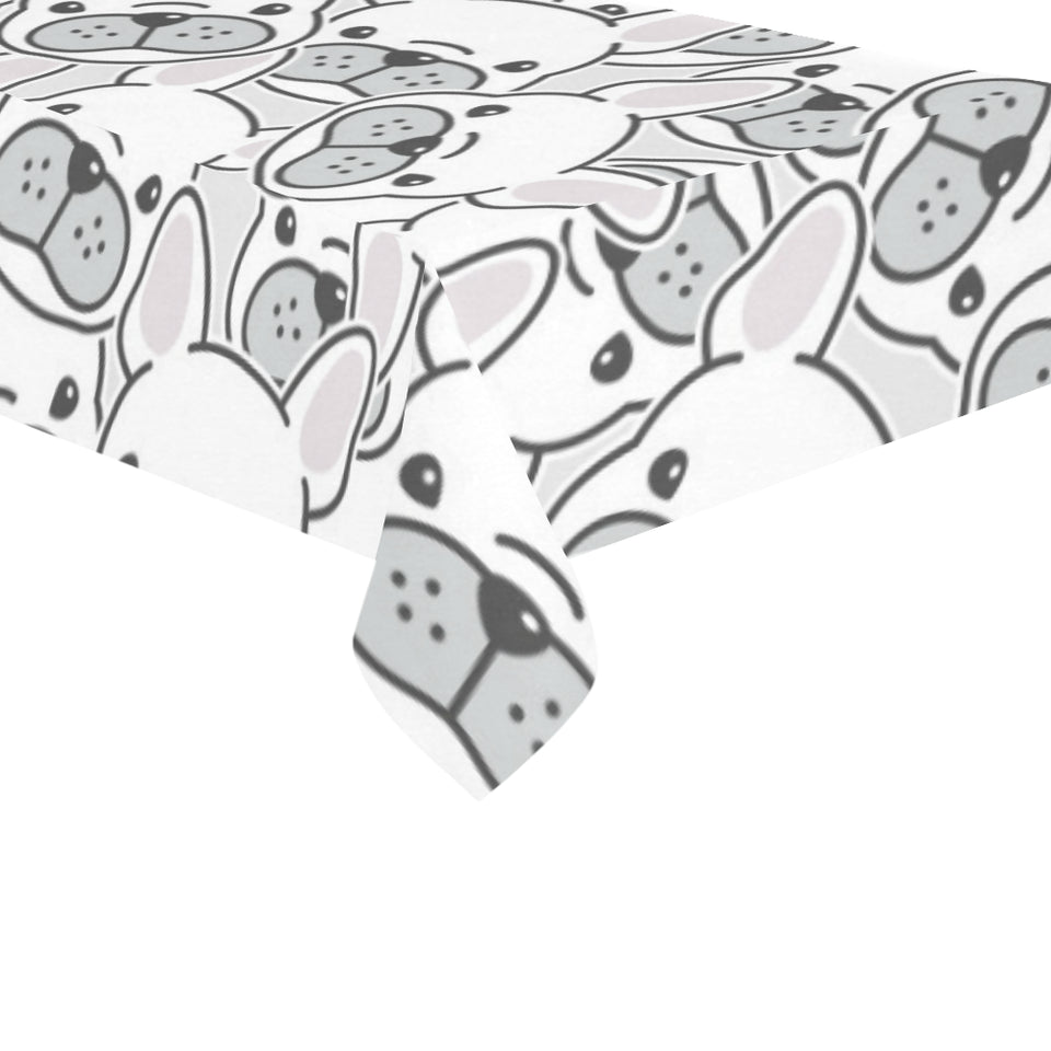 Cute french bulldog head pattern Tablecloth