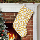 Fried Eggs Pattern Print Design 02 Christmas Stocking