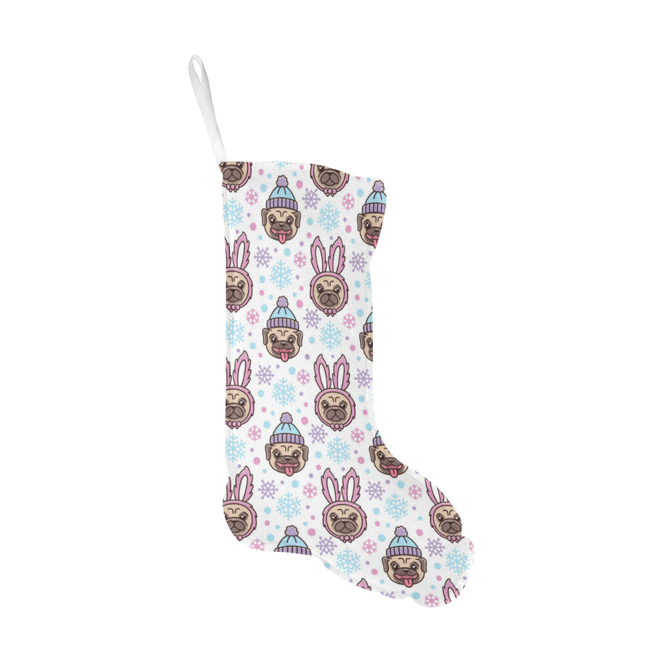 Cute pug hat rabbit costume pattern Christmas Stocking