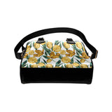 yellow tulips pattern Shoulder Handbag