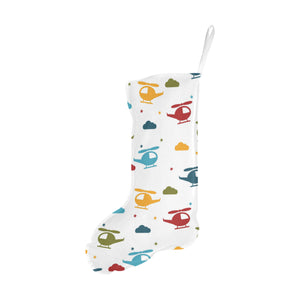Colorful helicopter pattern Christmas Stocking