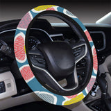 Colorful mushroom design pattern Car Steering Wheel Cover