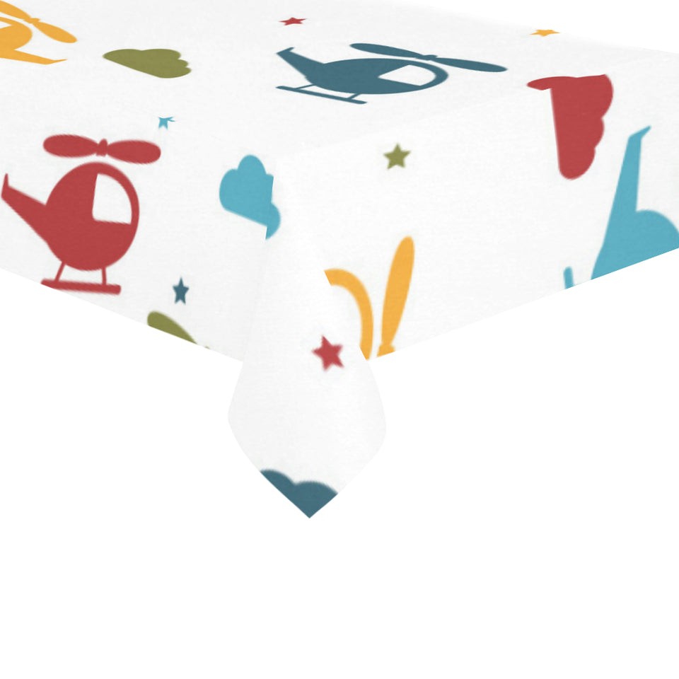 Colorful helicopter pattern Tablecloth