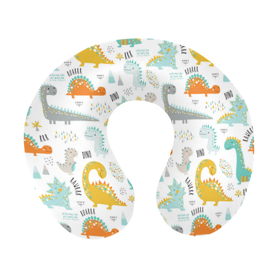 Cute funny kids dinosaurs pattern U-Shaped Travel Neck Pillow