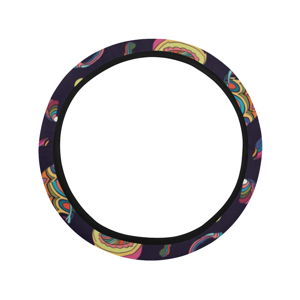 Colorful mushroom pattern Car Steering Wheel Cover
