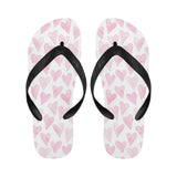 Watercolor pink heart pattern Unisex Flip Flops
