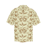 Windmill Wheat pattern Men's All Over Print Hawaiian Shirt