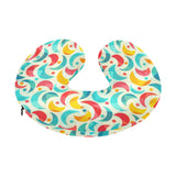 Colorful moon pattern U-Shaped Travel Neck Pillow
