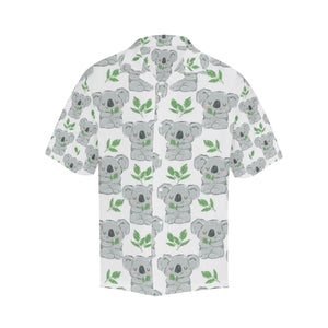 Hand drawn Koala leaves pattern Men's All Over Print Hawaiian Shirt