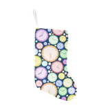 Colorful clock background Christmas Stocking