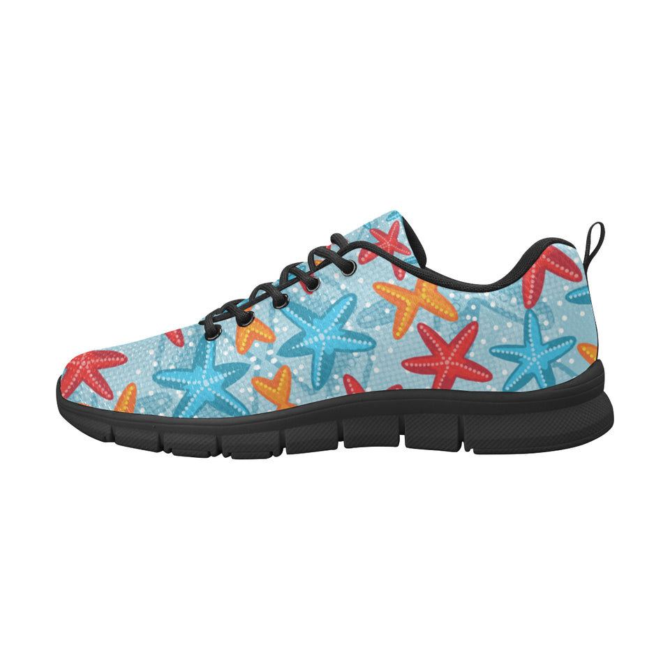 Blue red orange starfish pattern Men's Sneaker Shoes