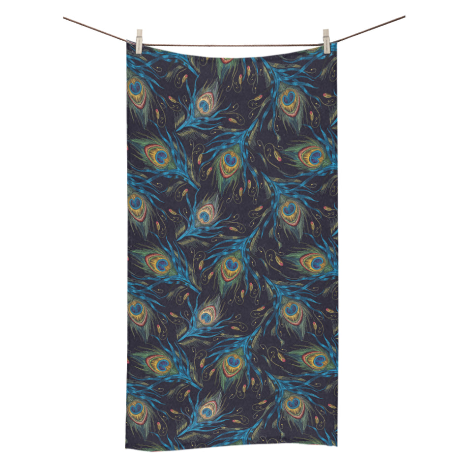 Beautiful peacock feather pattern Bath Towel