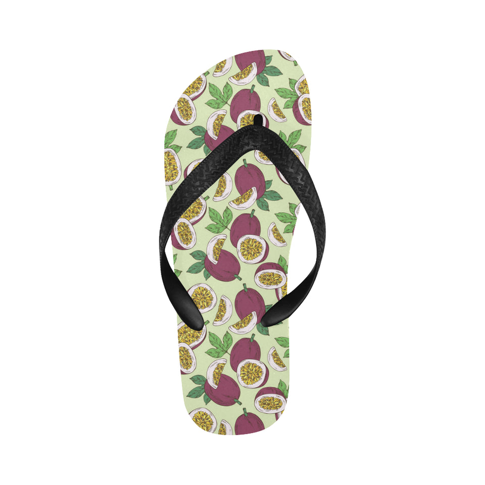 Paassion fruit pattern Unisex Flip Flops