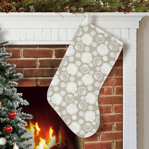 Scallop shell pattern Christmas Stocking