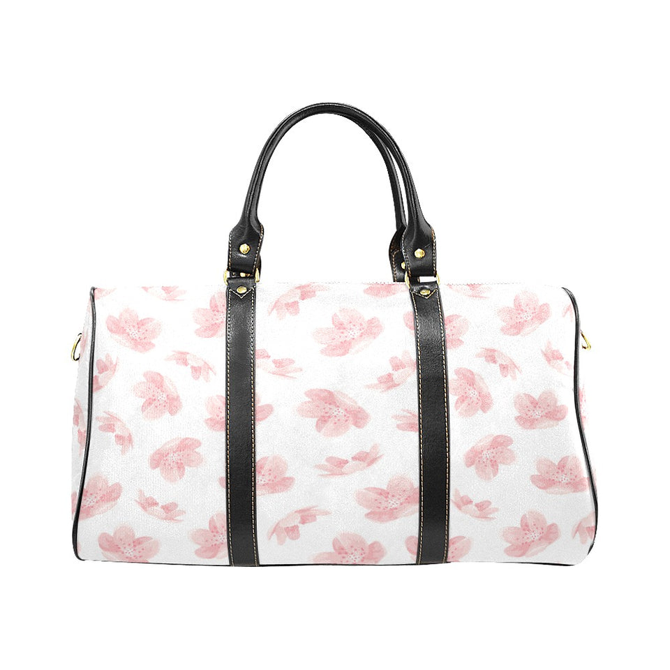 Pink sakura cherry blossom pattern Travel Bag
