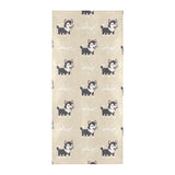 Cute Siberian Husky Beach Towel