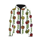 colorful apples leave zebra stripe Kids' Boys' Girls' Padded Hooded Jacket
