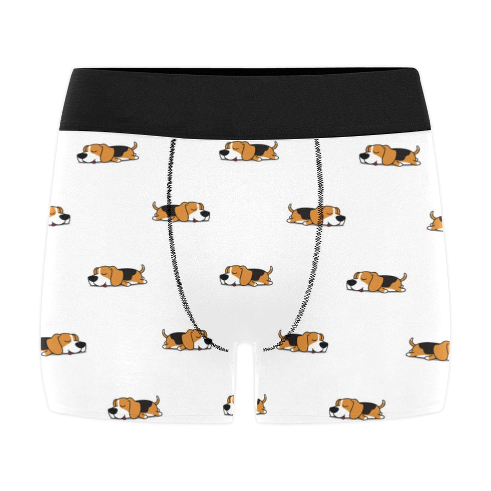Cute beagle dog sleeping pattern Men's All Over Print Boxer Briefs Men's Underwear