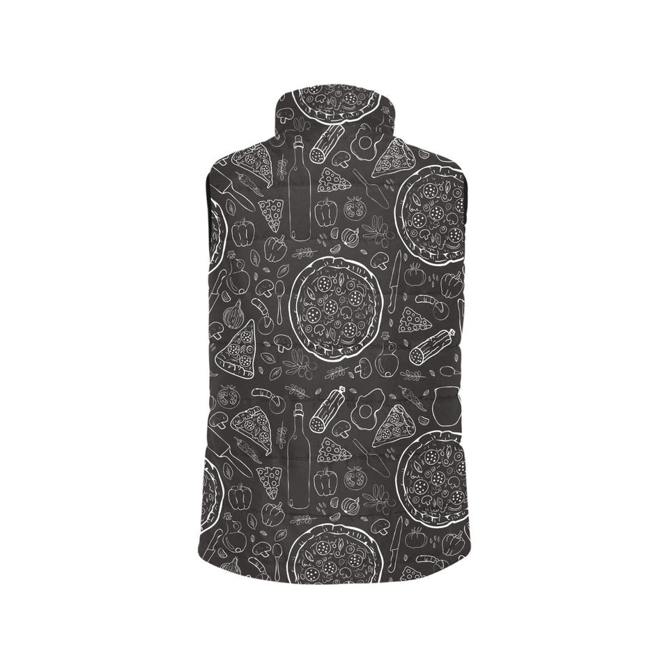 Pizza pattern Women's Padded Vest