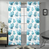 Coral Reef Pattern Print Design 04 Gauze Curtain