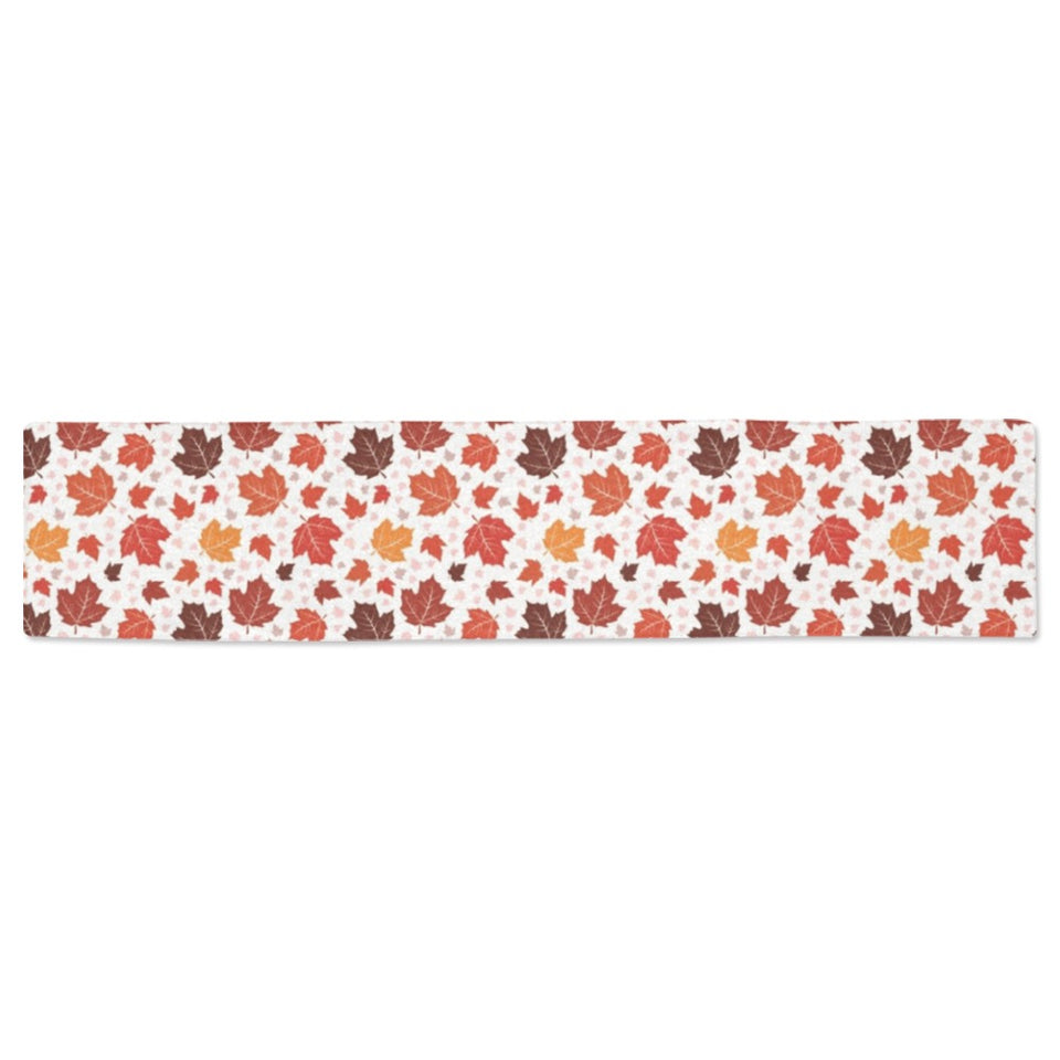 Colorful Maple Leaf pattern Table Runner