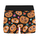 Pumpkin flowers spiderweb Halloween theme Men's All Over Print Boxer Briefs Men's Underwear