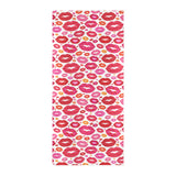 Lips Pattern Print Design 01 Beach Towel