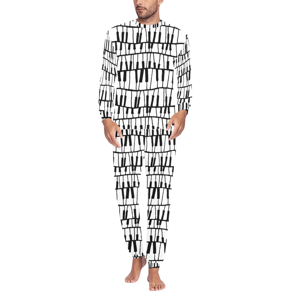 Piano Pattern Print Design 03 Men's All Over Print Pajama
