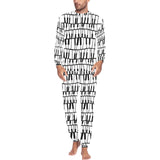 Piano Pattern Print Design 03 Men's All Over Print Pajama