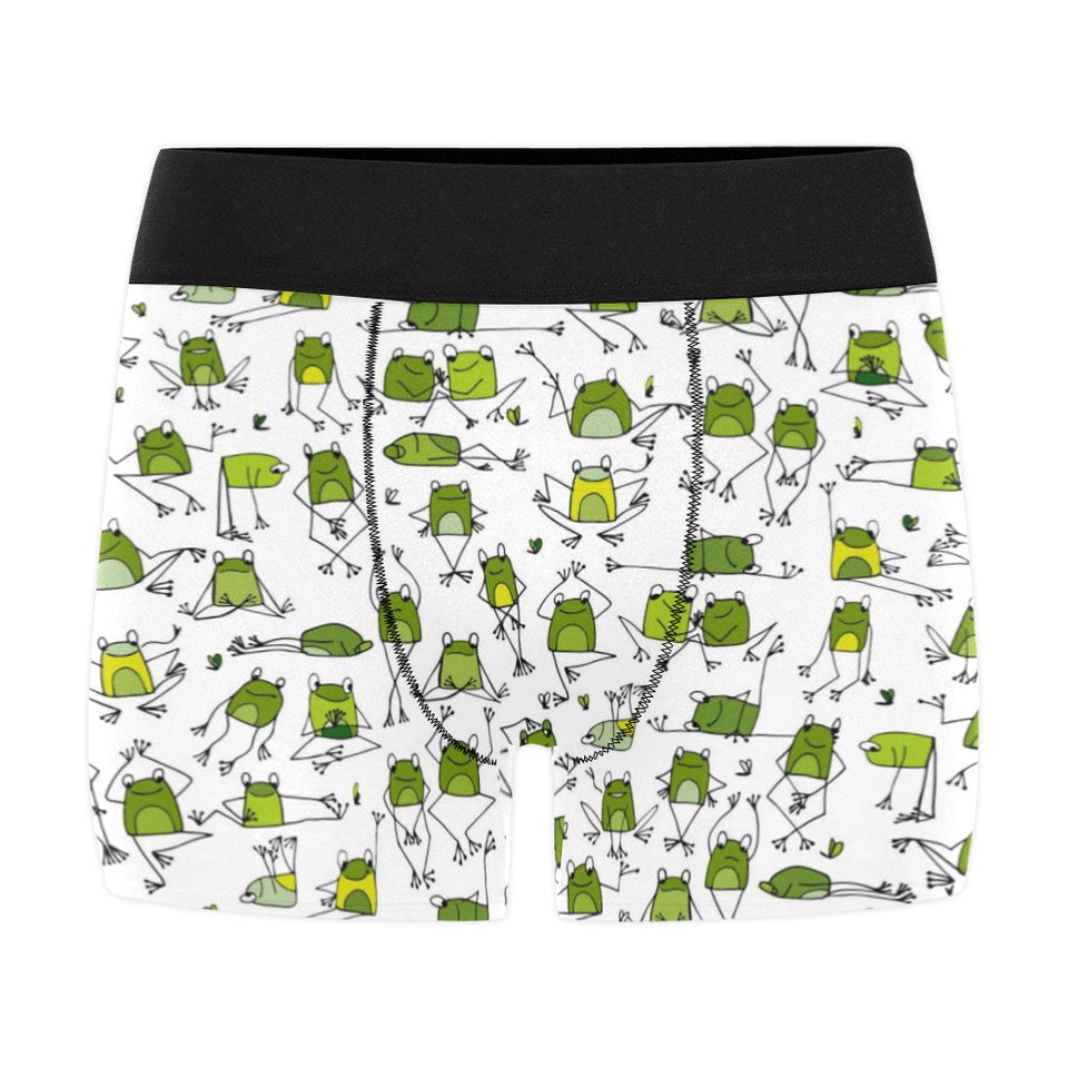 Sketch funny frog pattern Men's All Over Print Boxer Briefs Men's Underwear