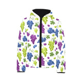 Grape pattern Kids' Boys' Girls' Padded Hooded Jacket