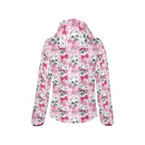 Yorkshire Terrier Pattern Print Design 03 Women's Padded Hooded Jacket