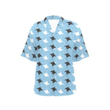 Stingray Pattern Print Design 03 Women's All Over Print Hawaiian Shirt