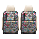 Colorful zebra skin pattern Car Seat Back Organizer
