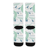 Crocodile diver pattern Crew Socks