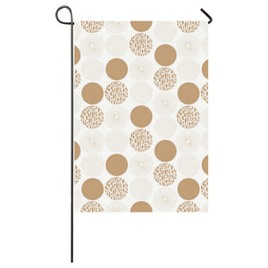 Gold Texture mushroom pattern House Flag Garden Flag