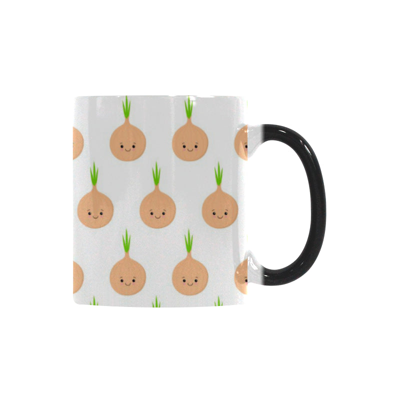 cute onions smiling faces Morphing Mug Heat Changing Mug