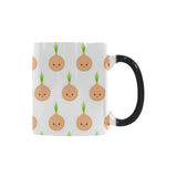 cute onions smiling faces Morphing Mug Heat Changing Mug