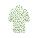 Green Peas Pattern Print Design 04 Women's All Over Print Hawaiian Shirt
