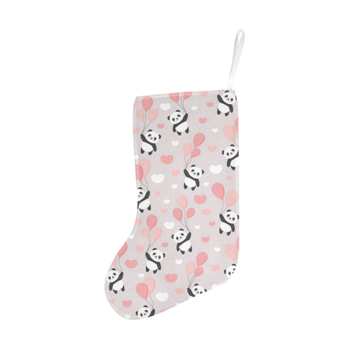 Cute panda ballon heart pattern Christmas Stocking