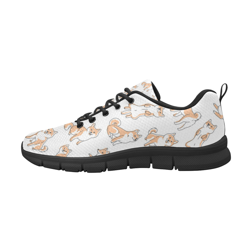 shiba inu dog pattern Men's Sneaker Shoes