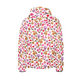 Squirrel Pattern Print Design 02 Kids' Boys' Girls' Padded Hooded Jacket